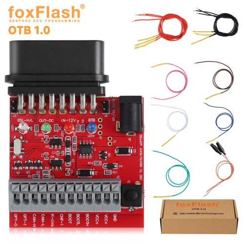[Bundle Sale] 2024 New FoxFlash ECU TCU Clone and Chip Tuning tool Plus OTB 1.0 Expansion Adapter and LED BDM Frame With 4 Probes Free Shipping