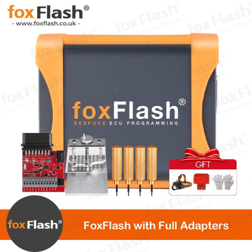 2024 Newest FoxFlash ECU TCU Clone and Chip Tuning tool Plus OTB 1.0 Expansion Adapter and LED BDM Frame With 4 Probes and ECU Uncover Tool 