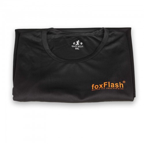 FoxFlash Black T-Shirt Size XXXL