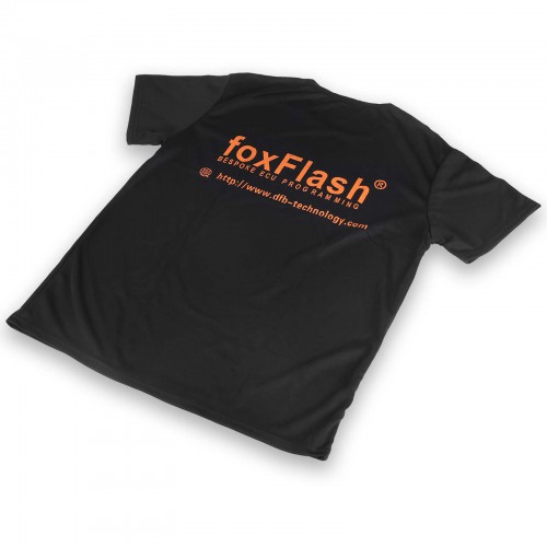 FoxFlash Black T-Shirt Size XXXL