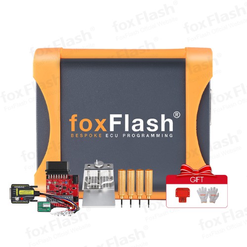 [Full Version] FoxFlash Chip Tuning tool Plus OTB 1.0 Adapter and GPT Boot Adapter and LED BDM Frame With 4 Probes and ECU Uncover Tool